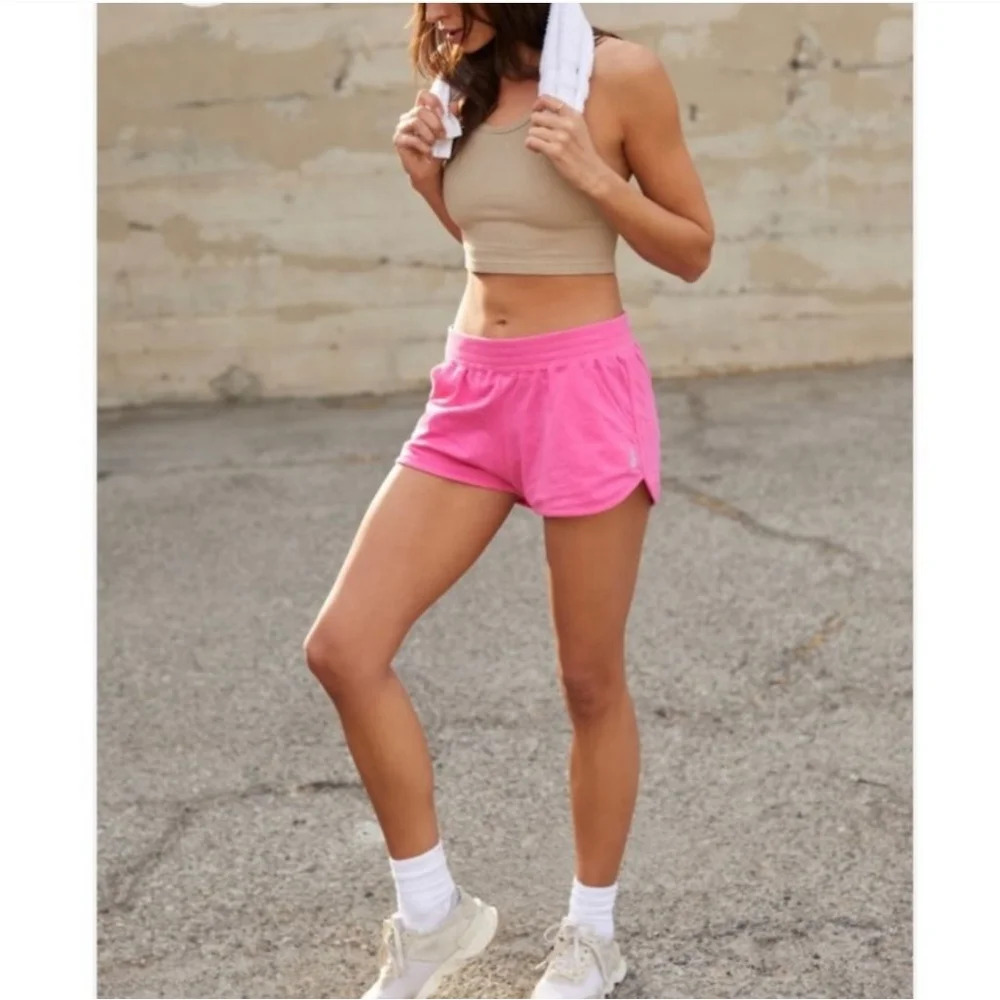 Free People Get Set Shorts Hot Pink Sz M